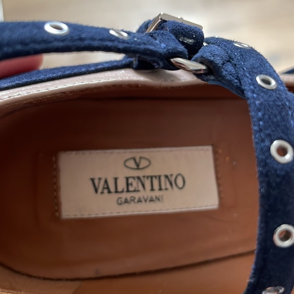 Valentino | Suede Love Latch Grommet Heel - Picture 7 of 9